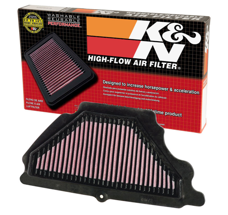 Kawasaki Ninja ZX-6R Air Filter - K&N Engineering - High-Flow, Direct Fit - `07-`08